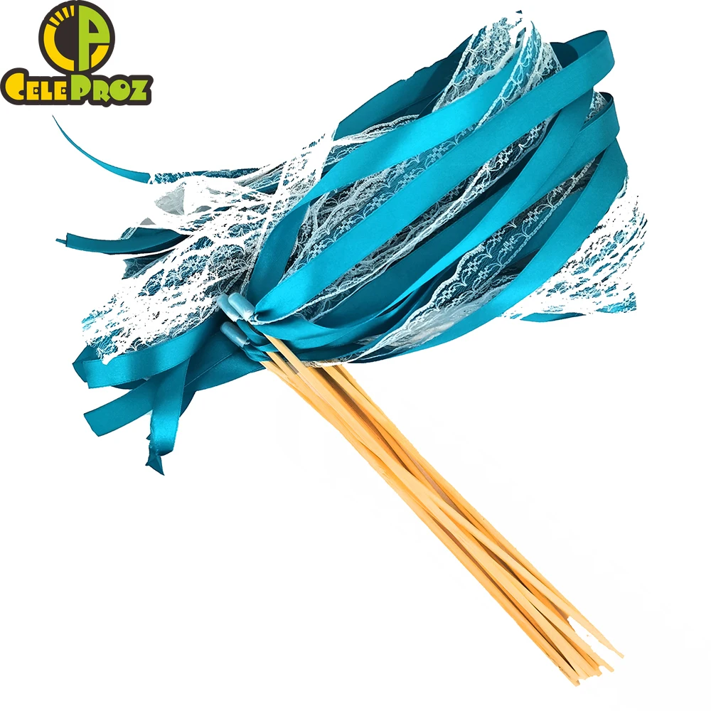 50 шт. свадебные ленты палочки скручивание стример танцевальный реквизит лента на