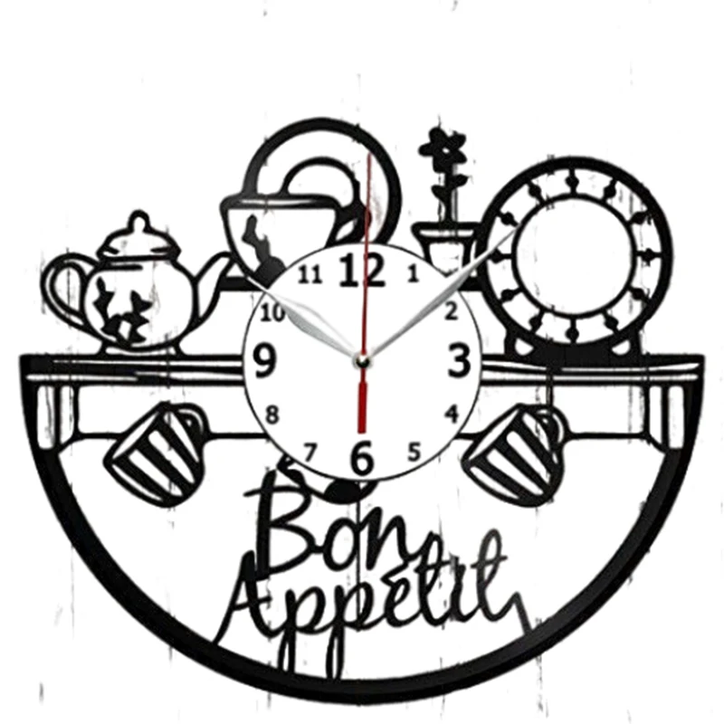 

Retro Design Vinyl Wall Clock Art Gift Room Modern Home Record Vintage Decoration 3D Decorative Hanging Art Decor Clock