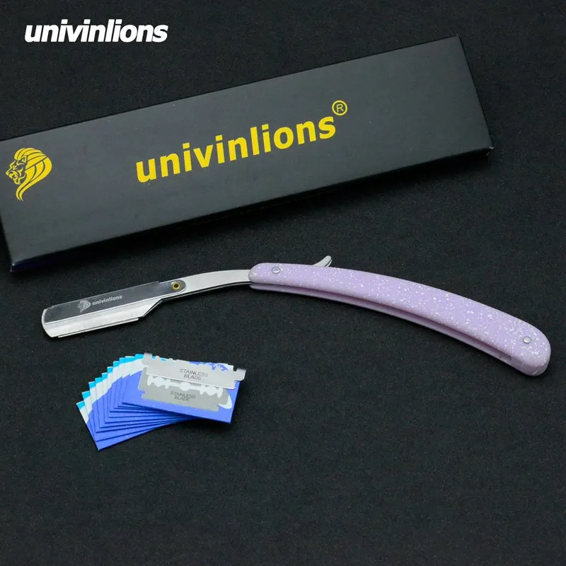 Univinlions ABS пластиковая Мягкая Ручка Складная острое лезвие бритва палка для мужчин и женщин для бритья нож борода лицо область подмышек тело