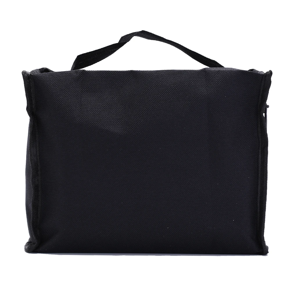 5 размеров Большая вместительная сумка для макияжа черная Складная холщовая