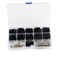620pcs dupont connector 2 54mm dupont cable jumper wire pin header housing kit male crimp pinsfemale pin terminal connector set