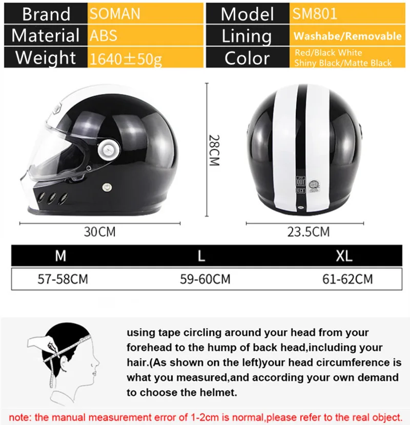 Soman Full Face Helmet Flip Up Casque Racing Cubierta De Casco Moto Ventilated Casco Patinete Casque Roof Boxer Motocycle Helmet
