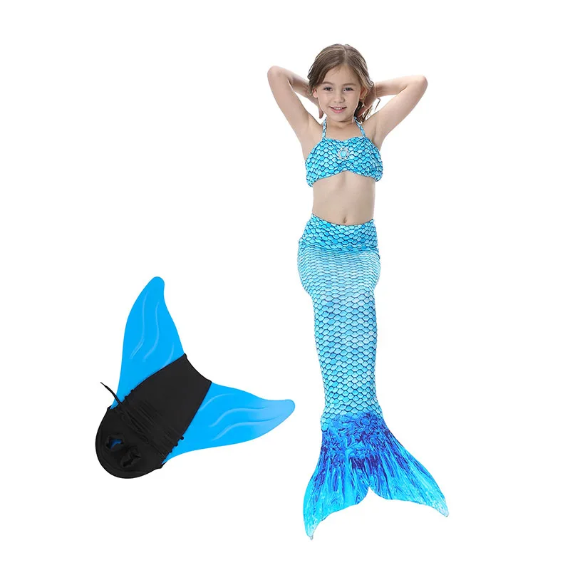 Девушки хвост русалки купальные костюмы с монофином косплей костюм бикини в