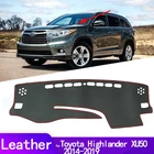 Кожаный коврик для приборной панели, коврик для приборной панели, коврик, аксессуары для стайлинга автомобиля для Toyota Highlander XU50 Kluger 2014  2019