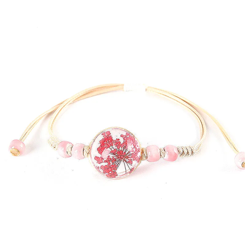 Лидер продаж стильный плетеный браслет женские браслеты цветные стеклянные