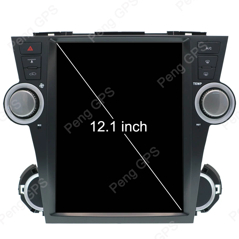 6 ядерный Android 8,1 Tesla стиль автомобиля радио forToyota Highlander 2009-2013 gps-навигация, dvd-плеер сенсорный экран монитор 4H видео