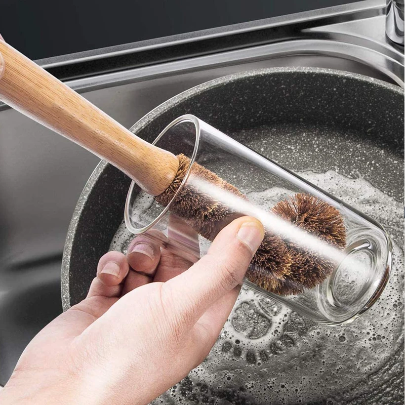 Щетка для чистки кухни из натурального бамбука Набор Щеток Для Чистки кастрюли