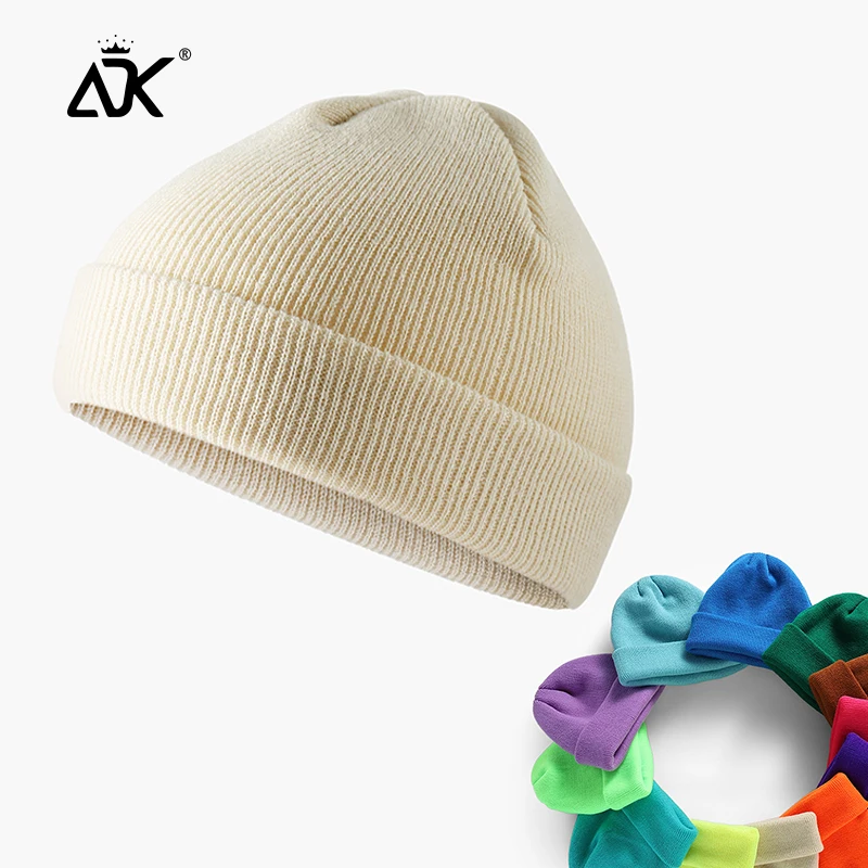 Короткая шапочка детская зимняя шапка для унисекс акриловая вязаная в рубчик