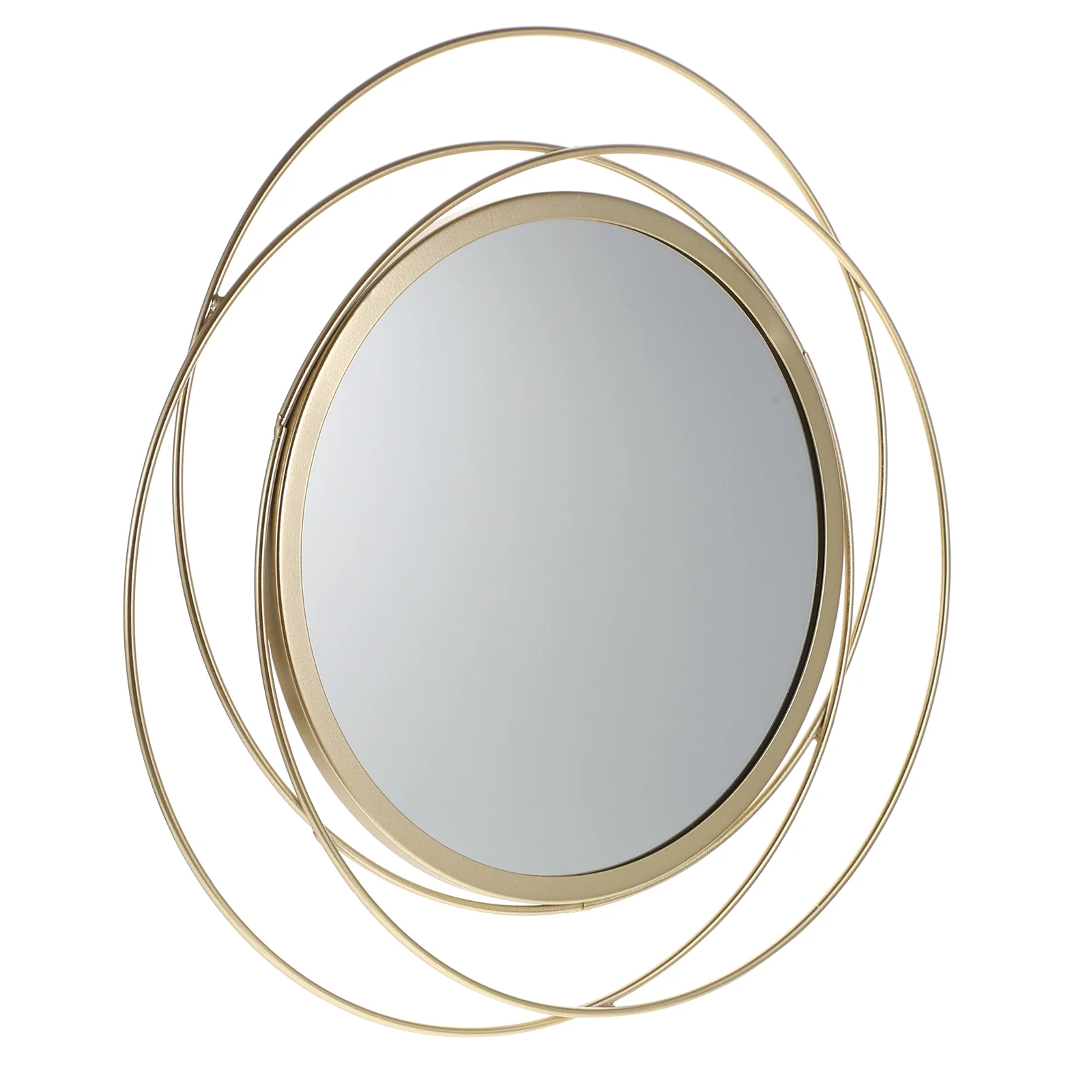 

1pc Hanging Mirror Vintage Decorative Round Frame Wall Mirror for Home Dorm