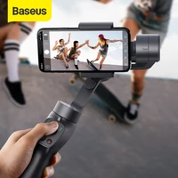 baseus bluetooth handheld gimbal stabilizer mobile phone selfie stick 3 axis holder adjustable modes for iphone action camera