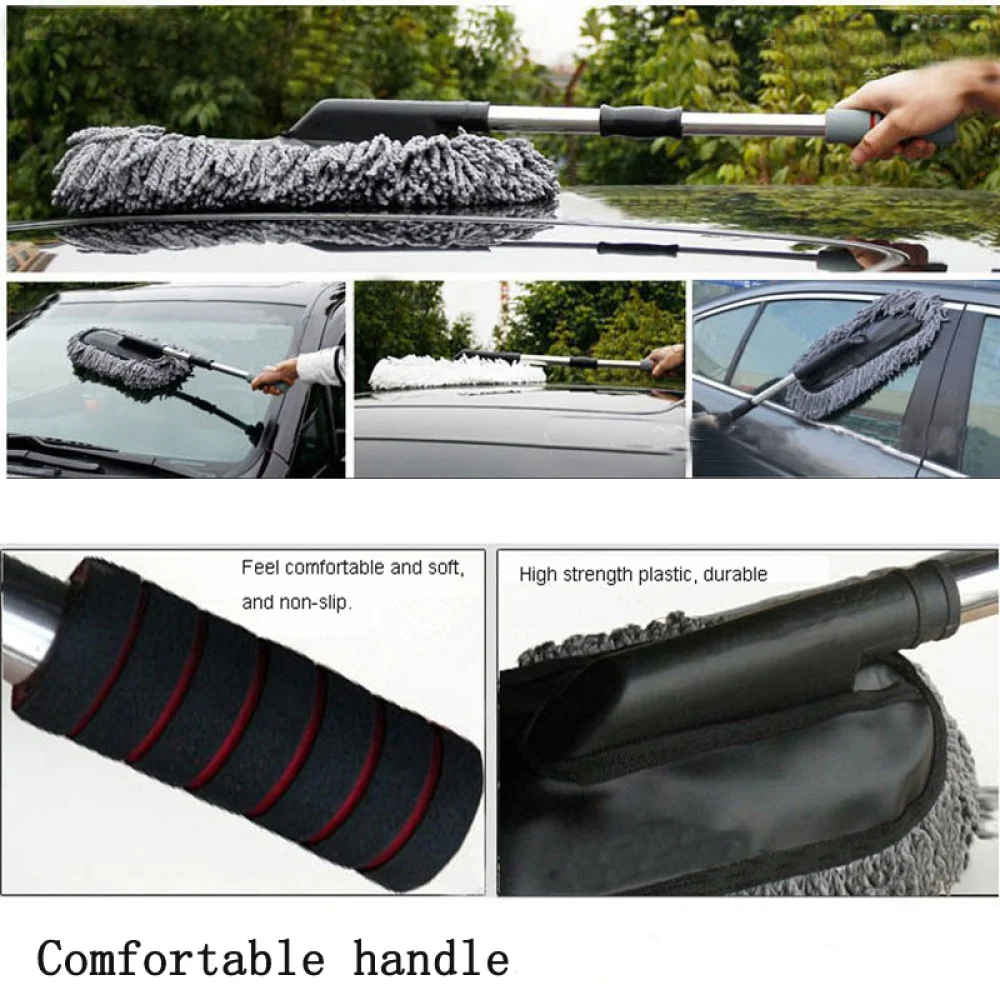 

Super Auto Dashboard Car Duster Windshield Cleaner Cleaning Brush (Grey)