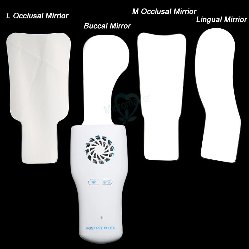 

1pcs Dental oral orthodontic imaging LED fog free photo mirror high hardness stainless steel cavity obervation reflector