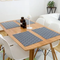 inyahome fabric table mats napkins simple design tableware kitchen tool table decor japanese fashion style cotton placemat set
