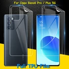 Передняязадняя полная Защита экрана для Oppo Reno6 Reno 6 Pro Plus пленка из мягкого ТПУ (не закаленное стекло)