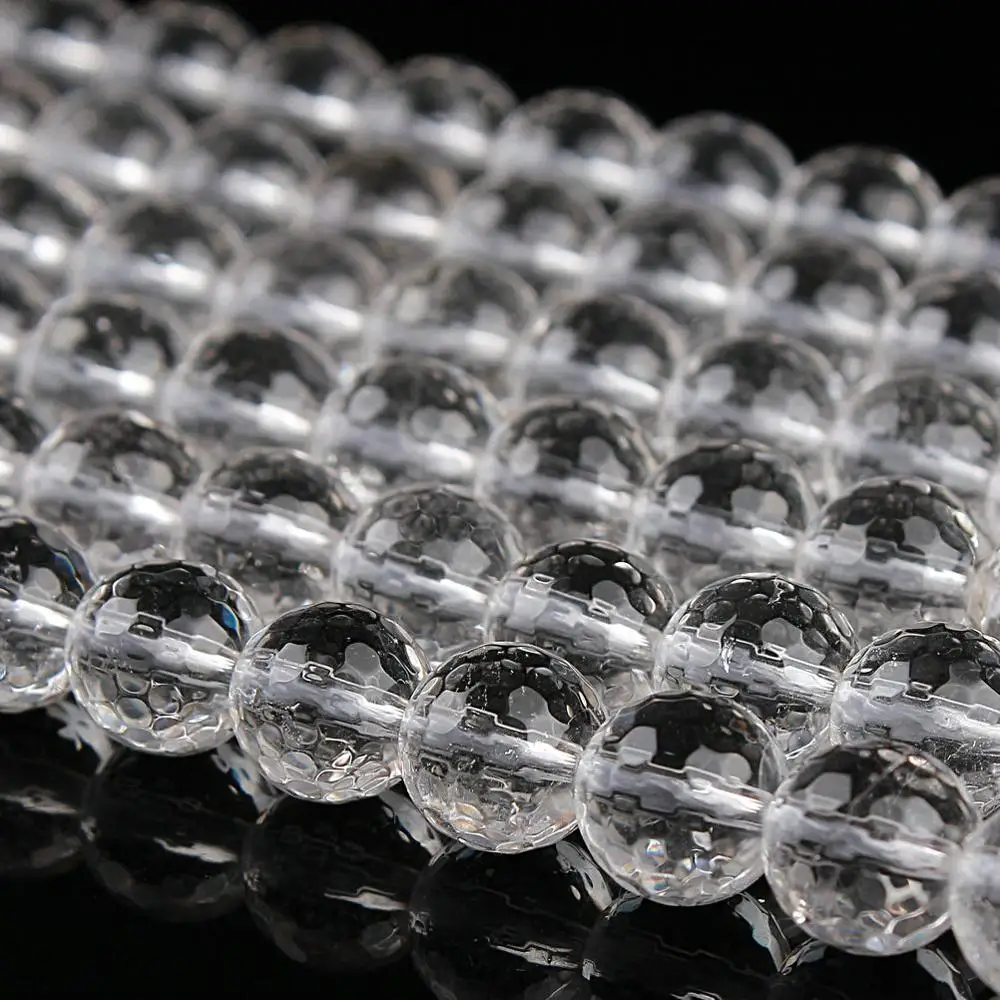 Натуральный круглый кристалл 128cut кварц драгоценный камень свободные бусины 6 8 10
