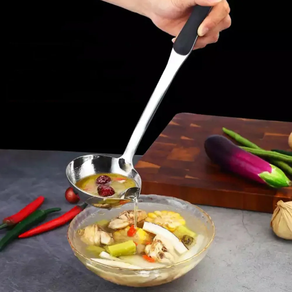 

Gravy Oil Soup Fat Separator Colander Spoon Filter Grease Kitchen Accessories Cooking Tools Home Gadgets Supplies
