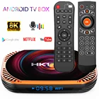 ТВ-приставка на Android 128, голосовой помощник, 8K, 3D, Wi-Fi, 4 + 64ГБ, S905 X4