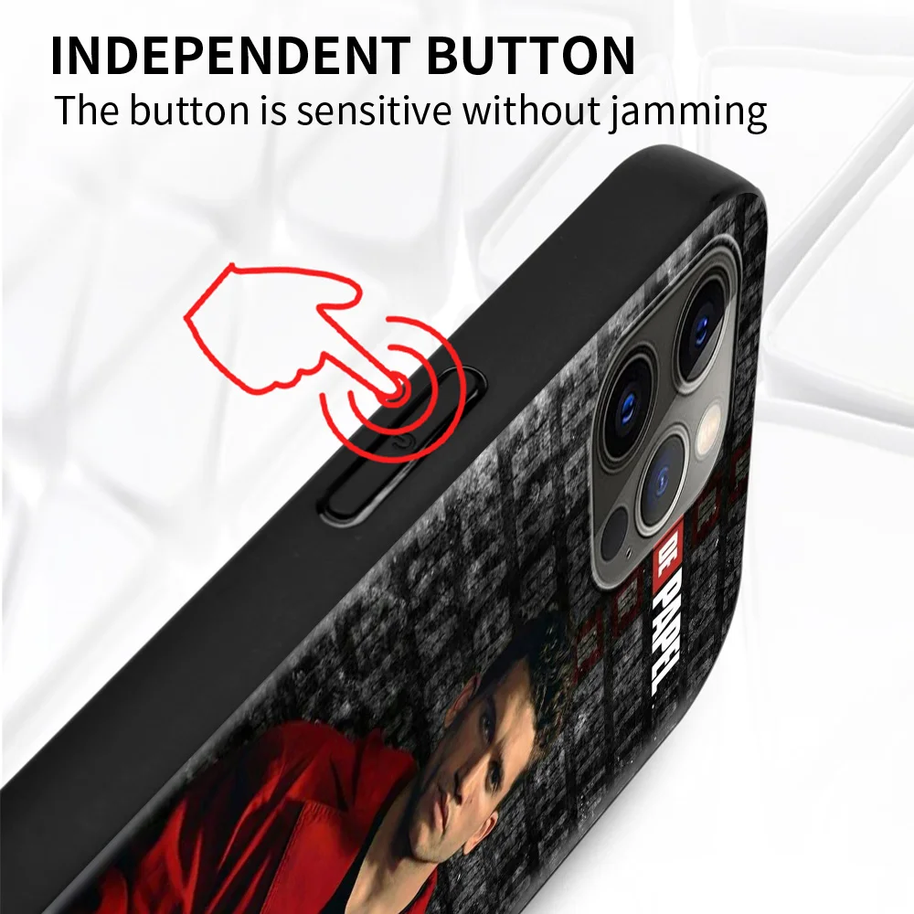 

Spain TV Money Heist House Paper La Coque Phone Fundas For iPhone 12 11 Pro Max XR XS X 7 8 Plus SE Cover Case Capa Guscio Shell