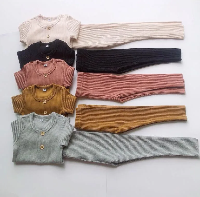 Новинка 2020 года Одежда для маленьких мальчиков и девочек Детский комплект в