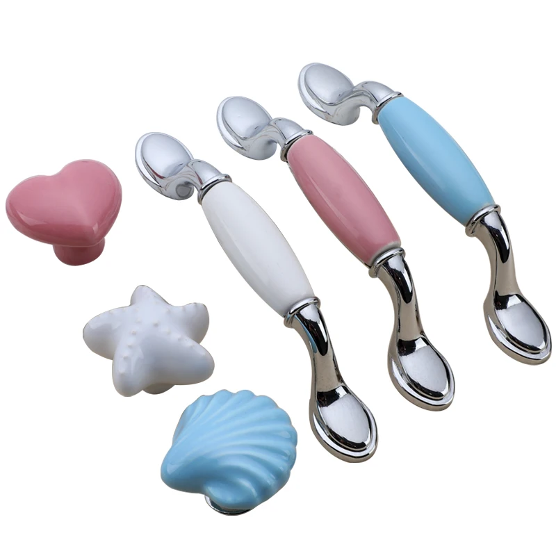 1 шт. детская комната мультфильм Creramic ручки шкафа и современный простой шкаф ящик