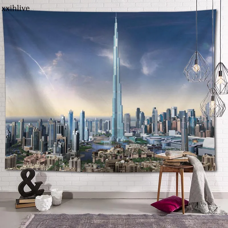 Индивидуальный подвесной тканевый фон из Дубая настенное покрытие украшение для