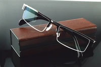 titanium alloy business style half rim multi layer coating lenses reading glasses 0 75 1 1 25 1 5 1 75 2 2 25 2 75 to 6
