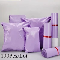 zk20 100pcs purple courier mailer bags mailing express bag packaging poly package plastic self adhesive envelope postal pouch