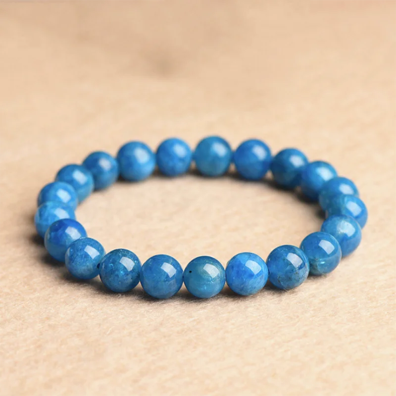 

Apatite Bracelets For Women Men Handmade String Natural Stone Beaded Bracelets Female Birthday Ceremony Gem Bracelets Jewelry