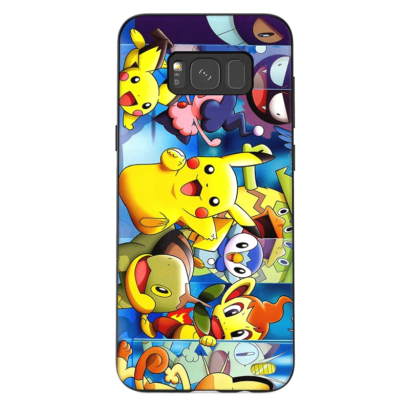 B6 Мобильный Силиконовый чехол для телефона для samsung J6 A70 A60 A50 A40 A30 A20 A10 A9 A8 A7 6 A5 A3 крышка покемонов персонажей сумка в форме ракушки - Цвет: B6