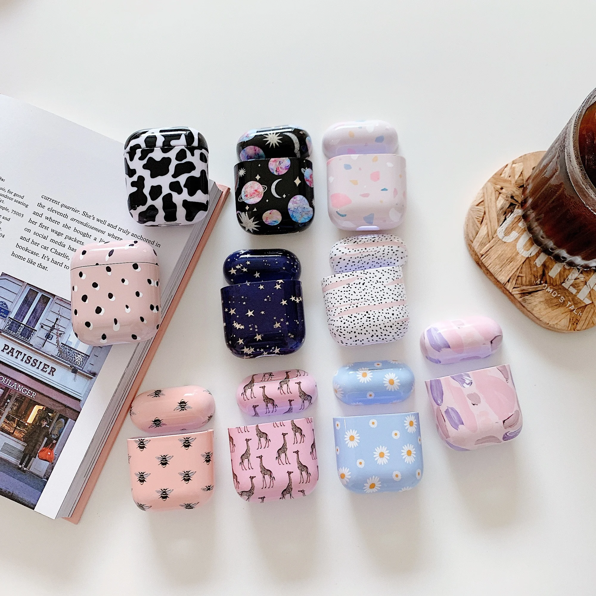 

Marble Pattern Cases For Original Apple Airpods 1 2 Earphone Case Cute Cover For Apple Airpods 2 Air Pods 1 Shell Sleeve Coque