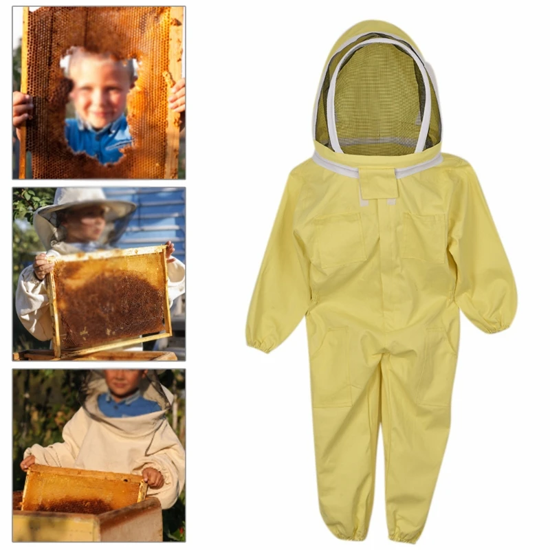 professional child beekeeping suit beekeepers safety protective clothing full body clothes equipment free global shipping