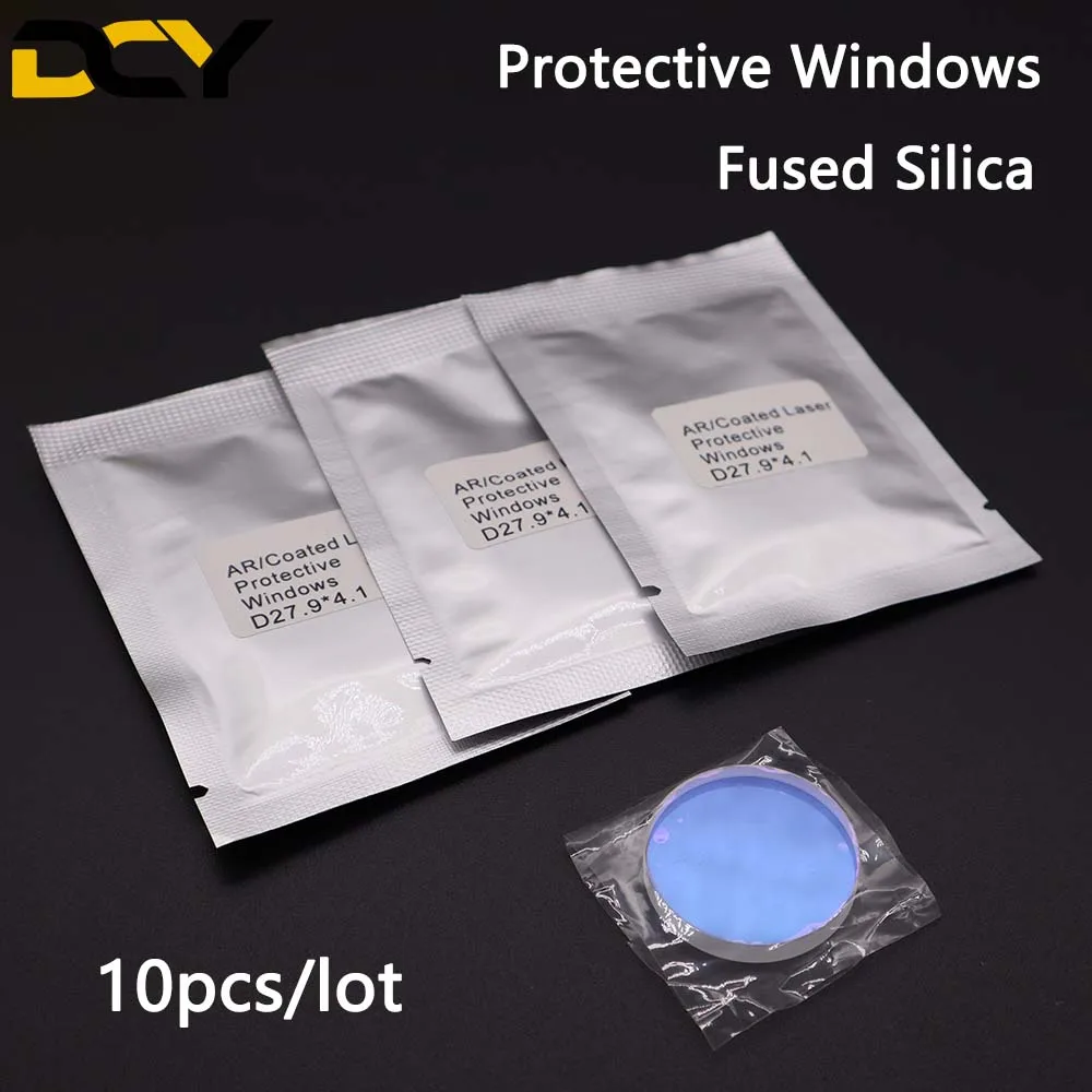 10Pcs/Lot Raytools Laser Protective Lens/Glass 1064nm 28*4/27.9*4.1mm For Bodor Fiber Cutting Machine | Инструменты