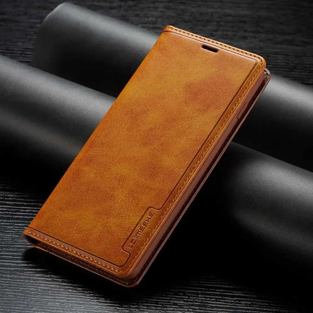 Чехол для samsung Galaxy S10 S9 S8 Plus бизнес роскошный с магнитной застежкой кожа + Мягкий
