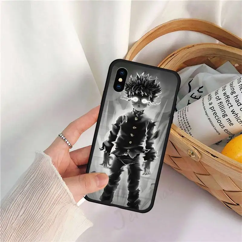 

Japan Anime Mob Psycho 100 Phone Case for iPhone 11 12 pro XS MAX 8 7 6 6S Plus X 5S SE 2020 XR
