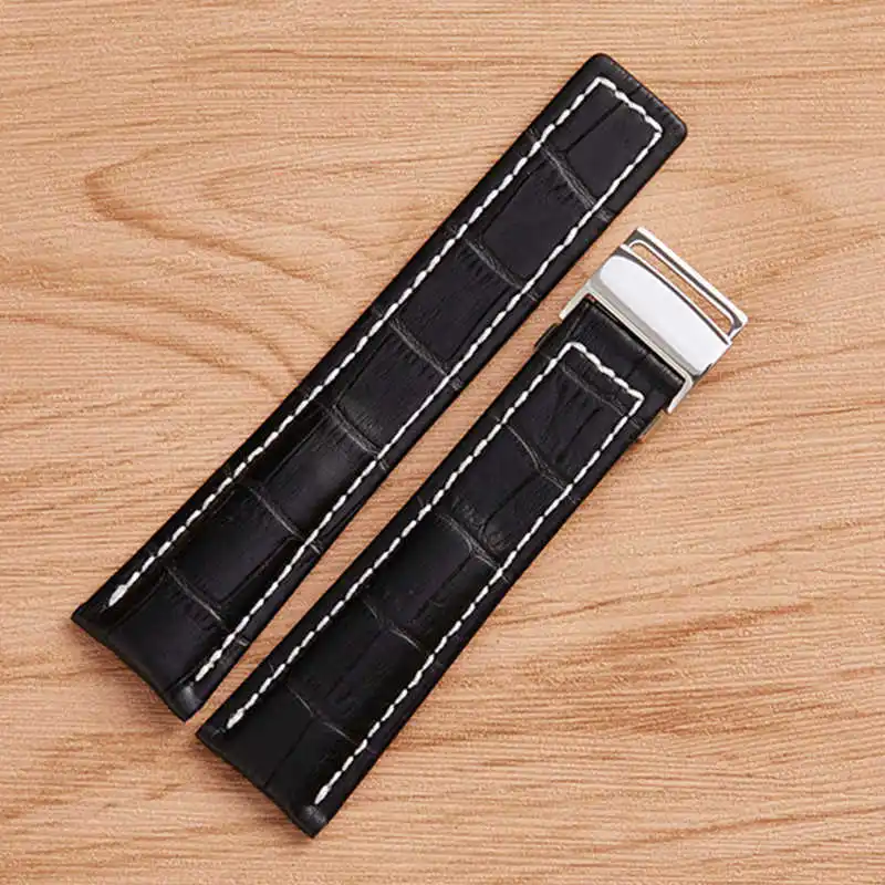 20mm 22mm 24mm Hight Qualite Genuine Leather Watch Band Strap Bracelet Fit For Bailing Avenger Series Watch