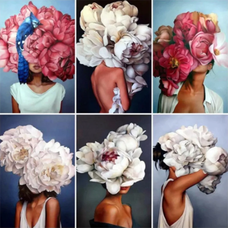 Алмазная 5D картина полностью круглая вышивка с цветами домашняя распродажа