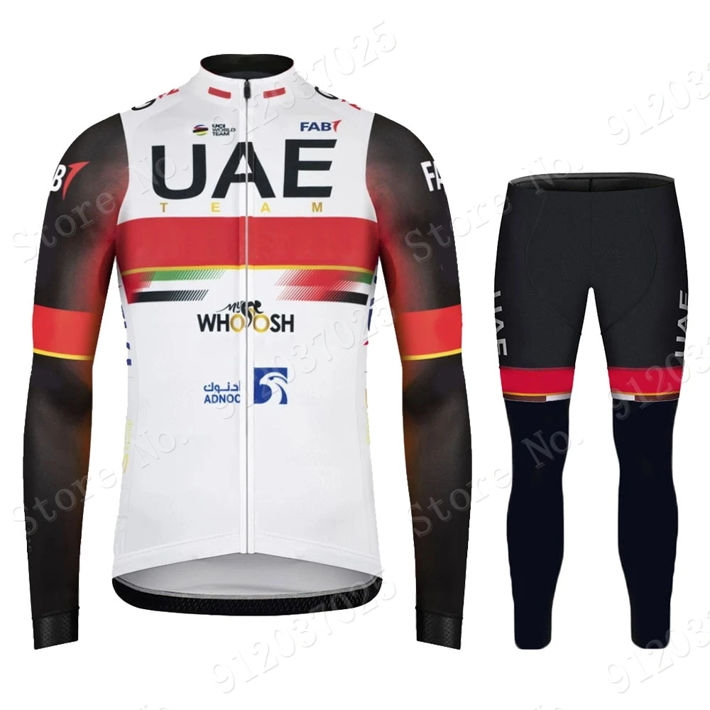 

New Cycling jersey Suit UAE Cycling Clothing Set Long Sleeve Summer Men's Bicycle Pants Clothes MTB Bike MTB Maillot Culotte