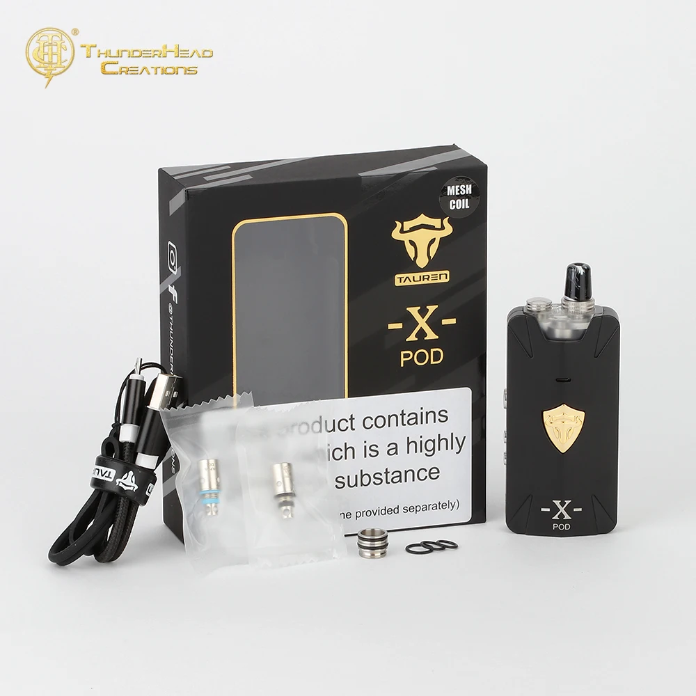 Оригинальный набор THC Tauren X POD электронная сигарета 25 Вт боксмод с аккумулятором