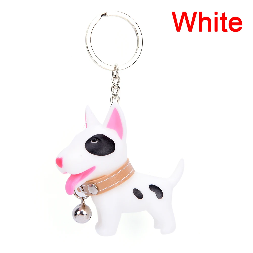 

Creative Model Dog Keychain Popular Versatile Rubber Keyring 4 Styles For Women Girl 1Pc Kawaii