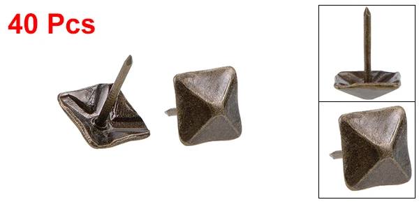 

Uxcell 3-60 шт мебельные гвозди Tacks 12 мм 18 мм 30 мм квадратная головка антикварная мебель гвозди шпильки бронзовый тон
