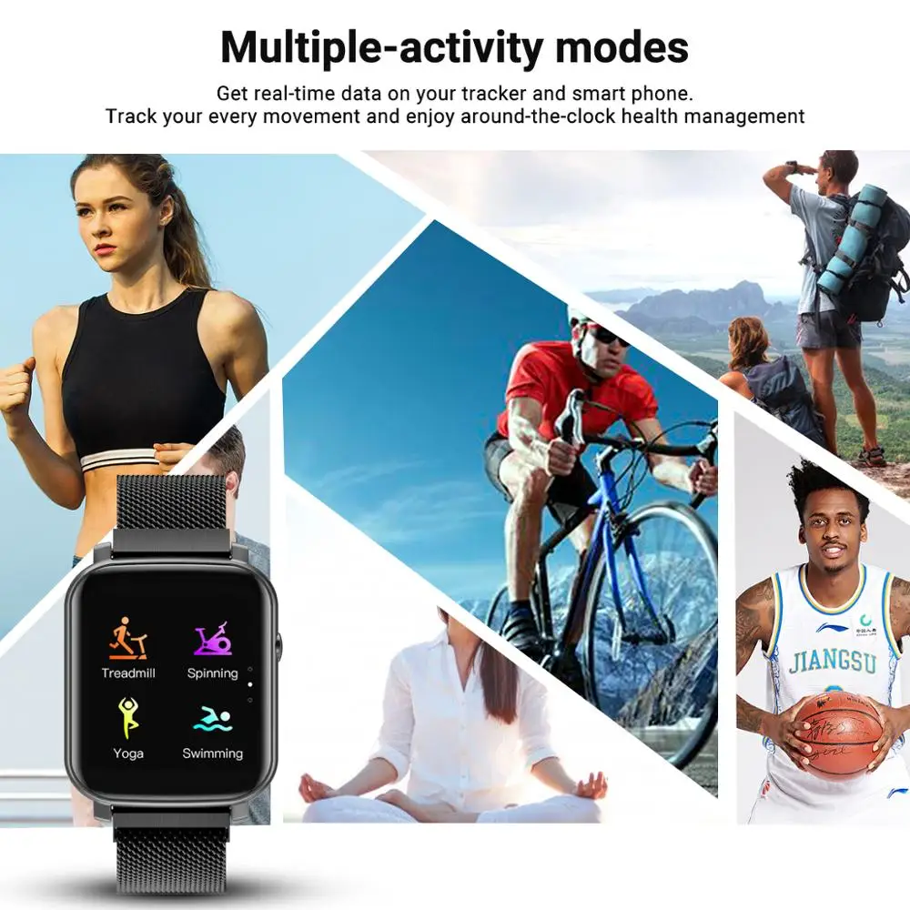 smart watch women waterproof ip68 alloy heart rate clock men smartwatch message call reminder fitness sleep monitor watch free global shipping