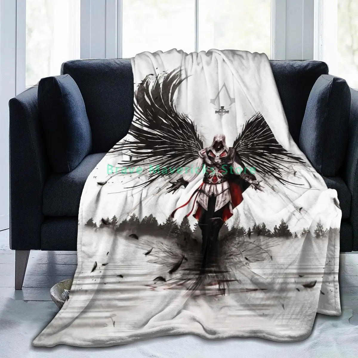 

Assassin'sCreed Fashion game printing flannel blanket bed sheet bedding soft blanket bed cover home textile decorative blanket