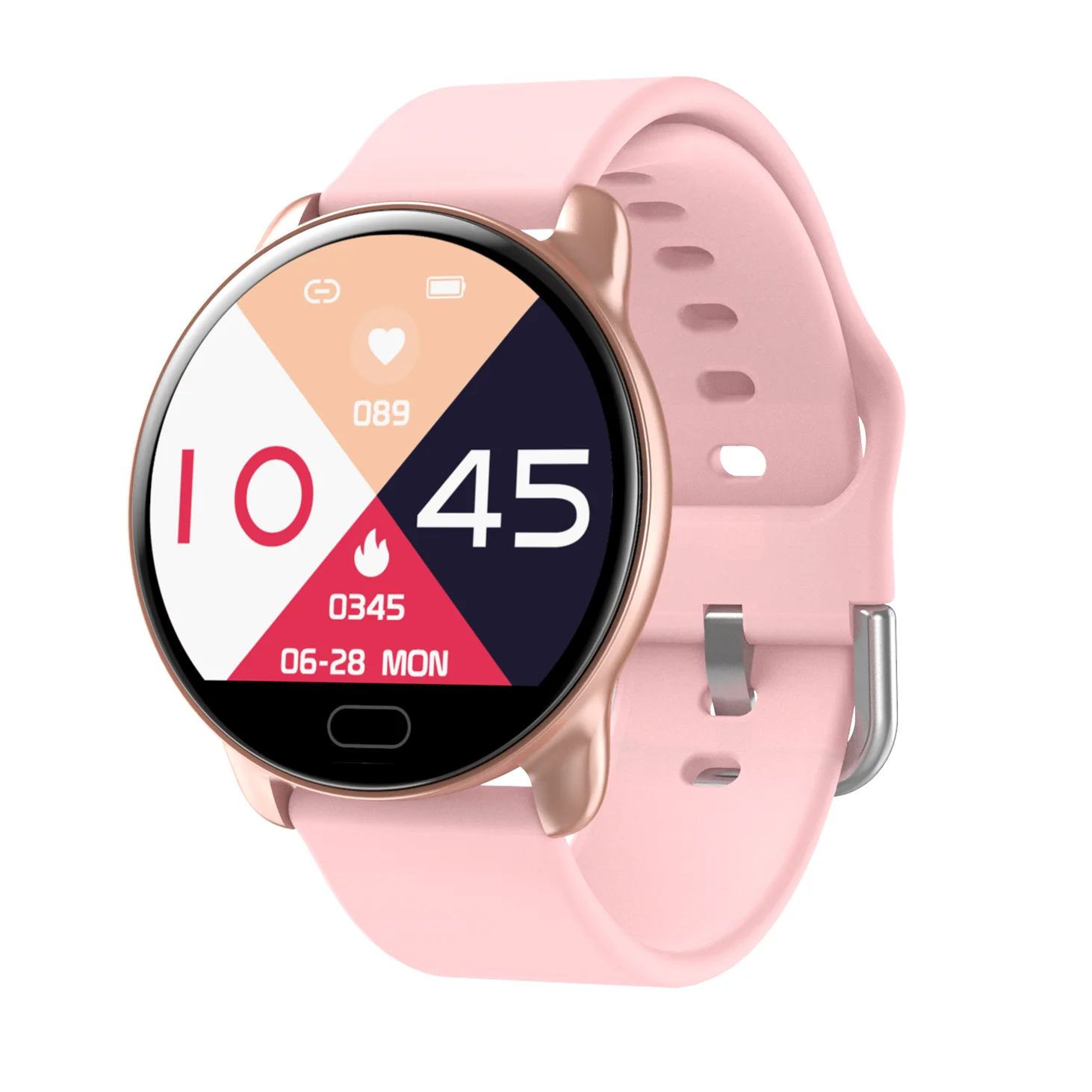pink Longet умный Браслет K9 водонепроницаемый Hs6620D фитнес-трекер кровяное давление управление музыкой смарт-браслет для iOS Android pk fitbit - Цвет: pink
