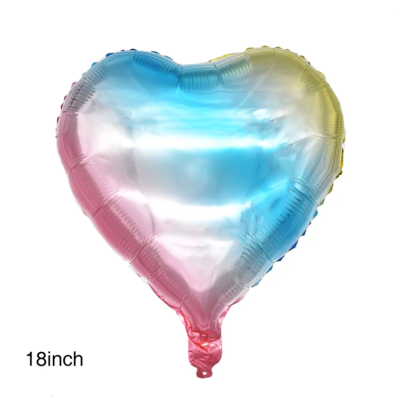 balloon 1pc 18 дюймов Алюминий пленка набор кистей с ручкой в форме единорога воздушный шар с гелием День рождения Baby Shower Единорог вечерние украшения поставки Алюминий воздушный шар - Цвет: balloon 1pc
