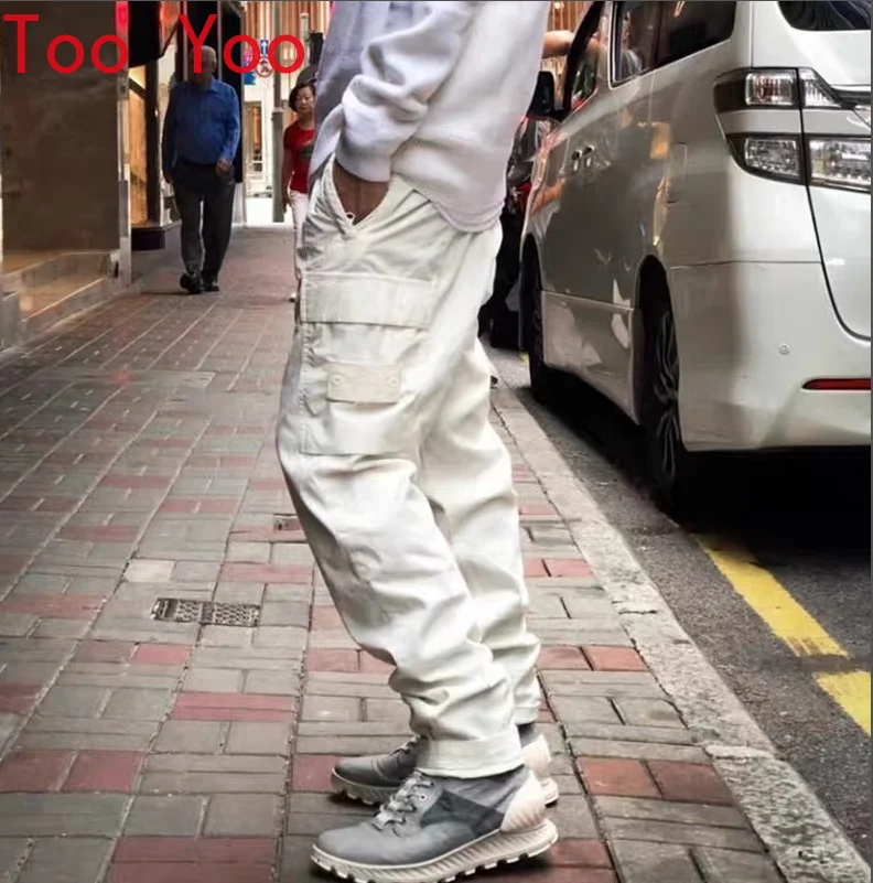 

2021New spring style is simple and solid color foot binding casual daily versatile pants and pajamas sheer mens pants pants men