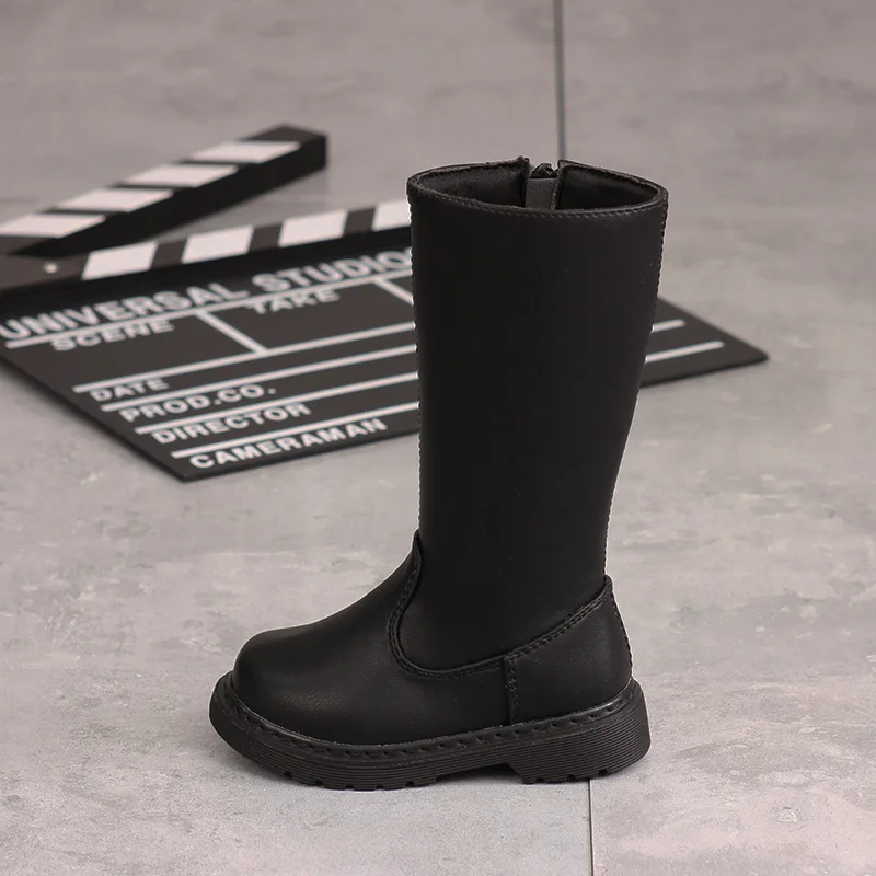 Детская обувь для девочек ботинки в байкерском стиле dr martens зимняя детские сапоги