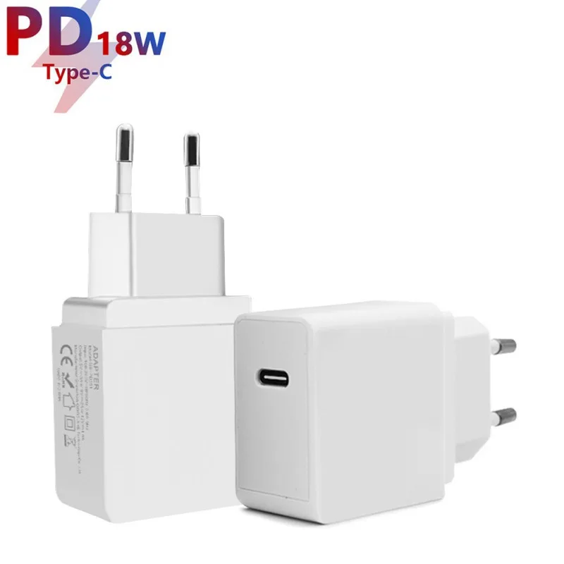 USB C зарядное устройство 18 Вт доставка питания 3 0 ультра-компактный настенное для