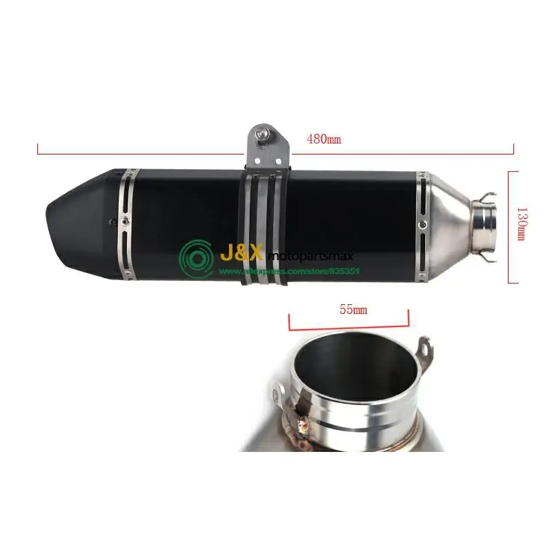 

MT-03 MT03 Motorcycle Exhaust Muffler Pipe Middle Link Pipe Escape FOR YAMAHA YZF-R3 R3 R25 R30 2014 to 2019 Slip On Exhaust