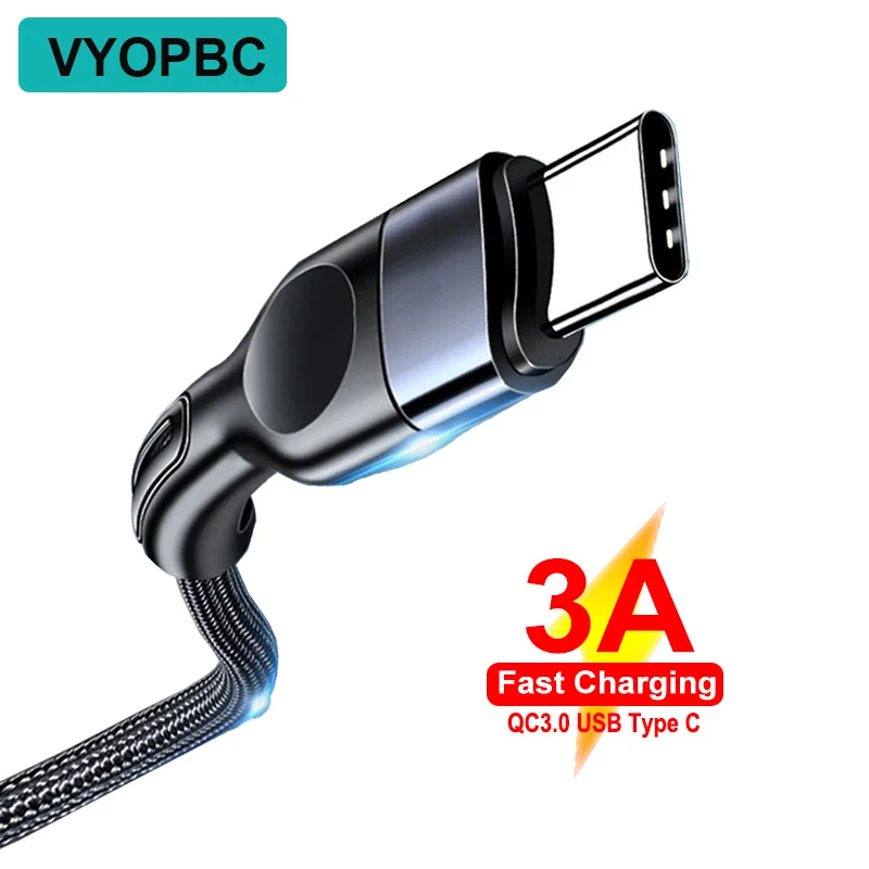 

VYOPBC USB Type C Cable 3A Fast Charging USB C Cable For Samsung Xiaomi Huawei Mobile Phone Charger Type-C Data Cord USB Cable