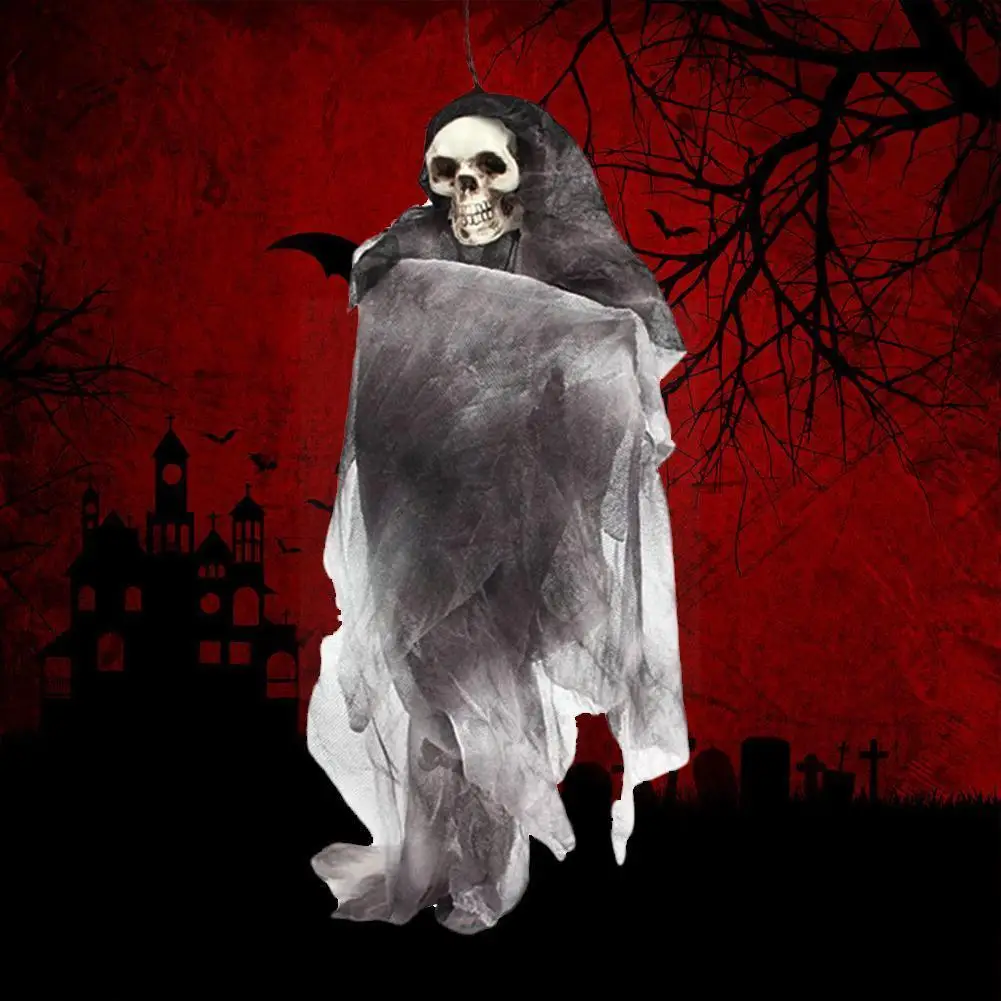 

Fashion Halloween Skull Little Hanging Ghost Home Decoration Funny Props Novelty Fright Room Secret Tricky Prank Ornaments H4S2